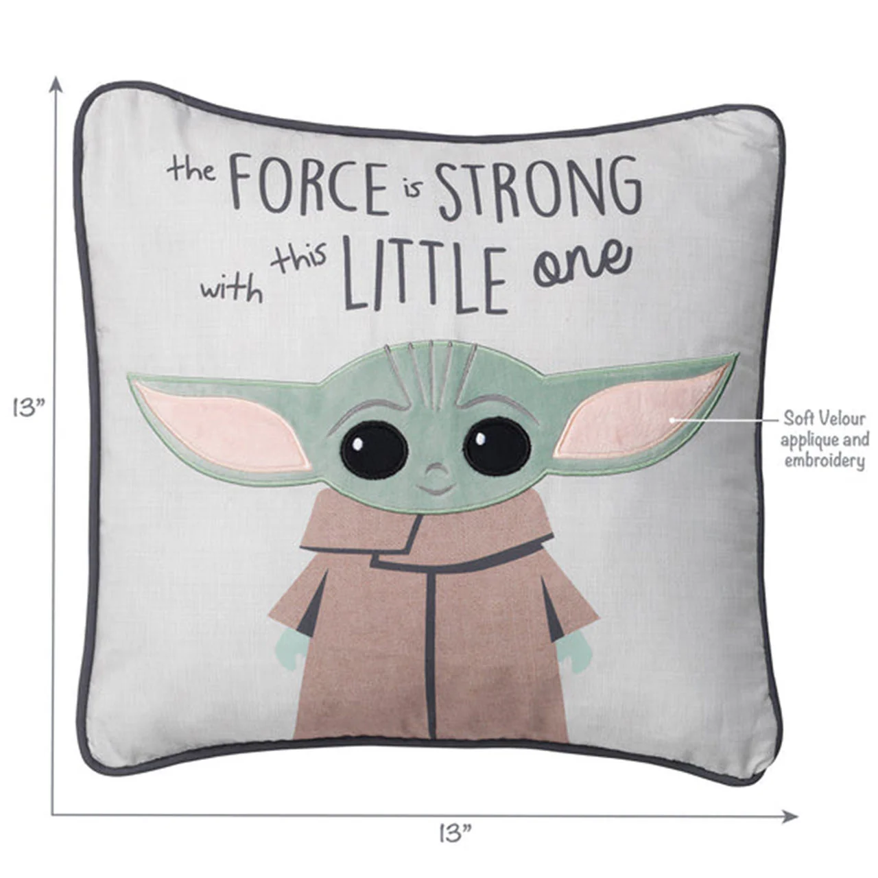 Lambs & Ivy Star Wars The Child Baby Yoda Pillow - Image 5