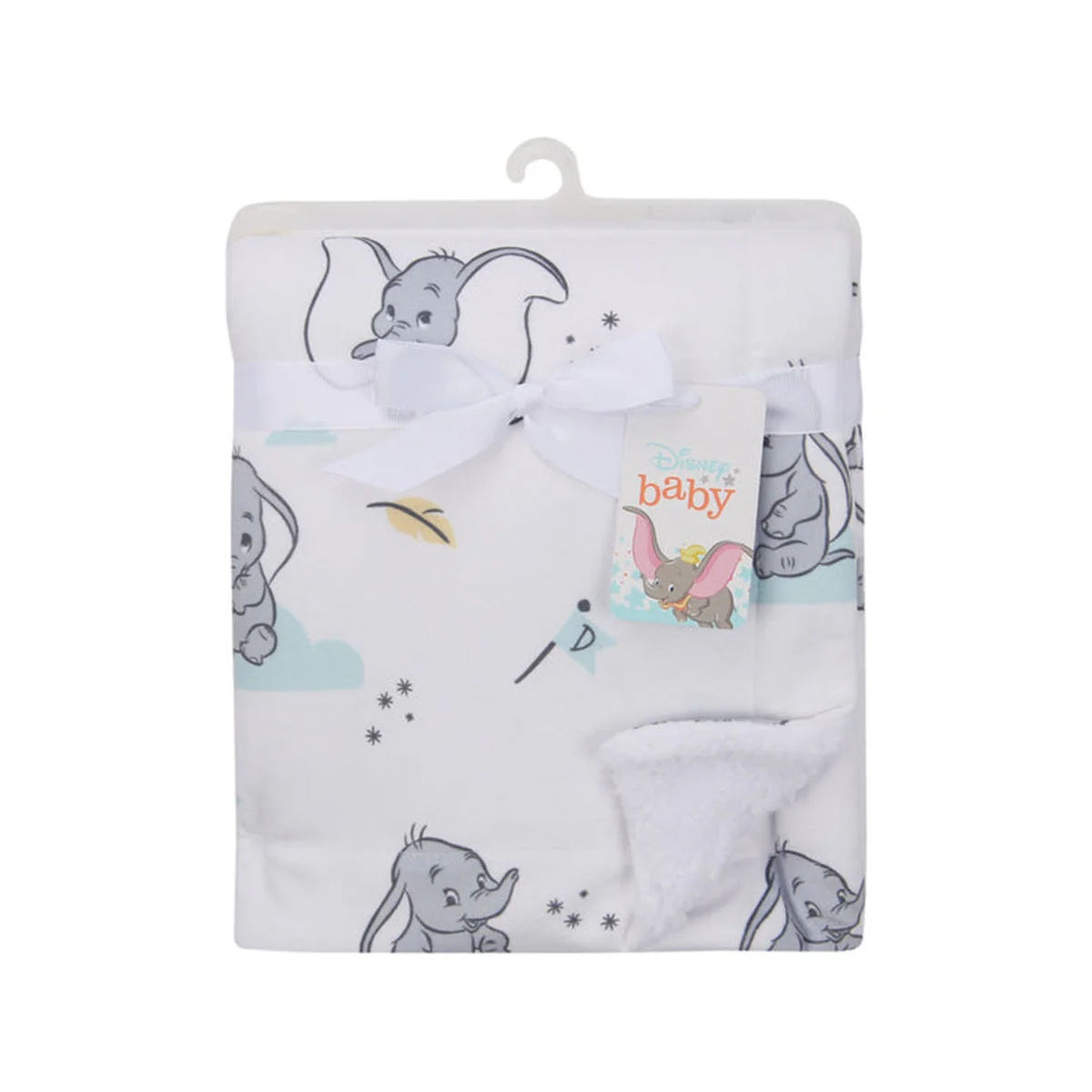 Lambs & Ivy Dumbo Minky/Sherpa Blanket - Image 6