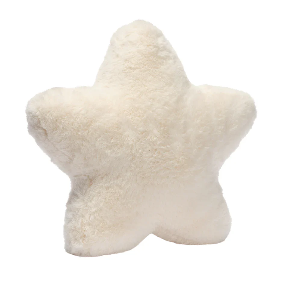 Lambs & Ivy Goodnight Moon Star Pillow Plush - Ultra Soft Creamy White - Image 4