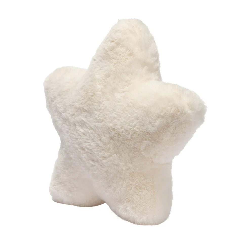 Lambs & Ivy Goodnight Moon Star Pillow Plush - Ultra Soft Creamy White - Image 5