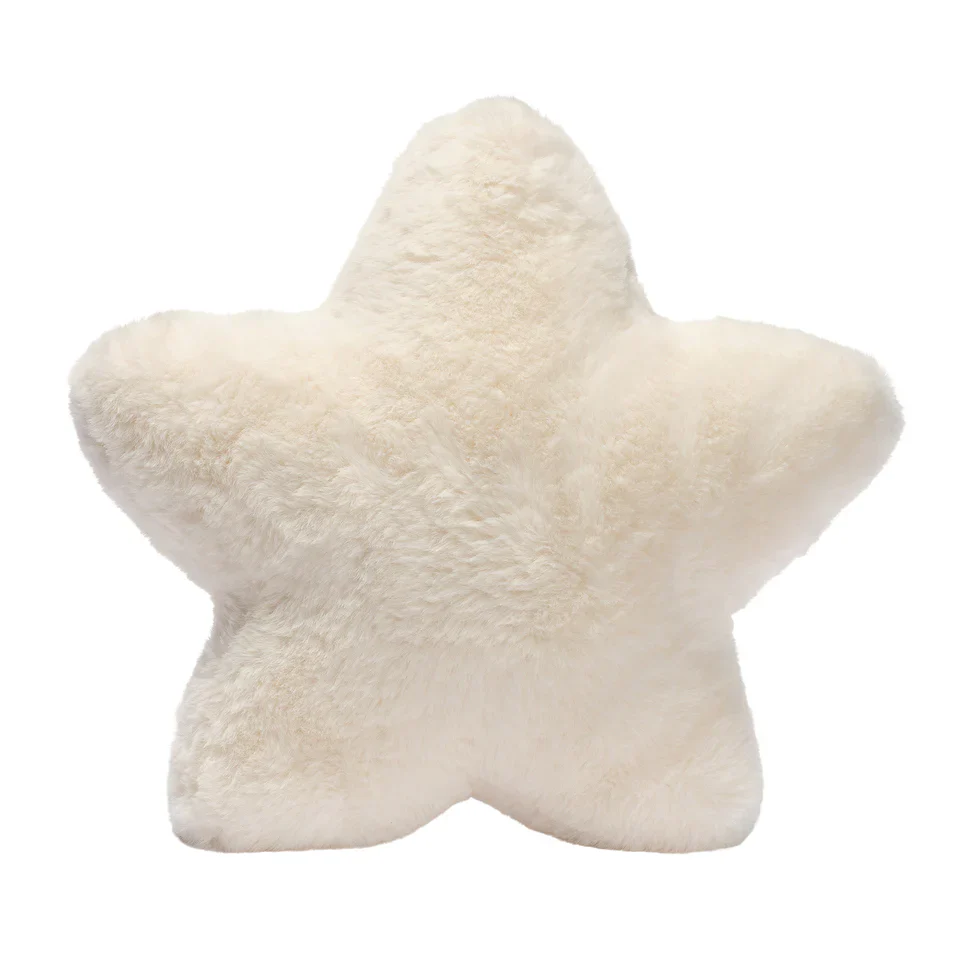 Lambs & Ivy Goodnight Moon Star Pillow Plush - Ultra Soft Creamy White - Image 6