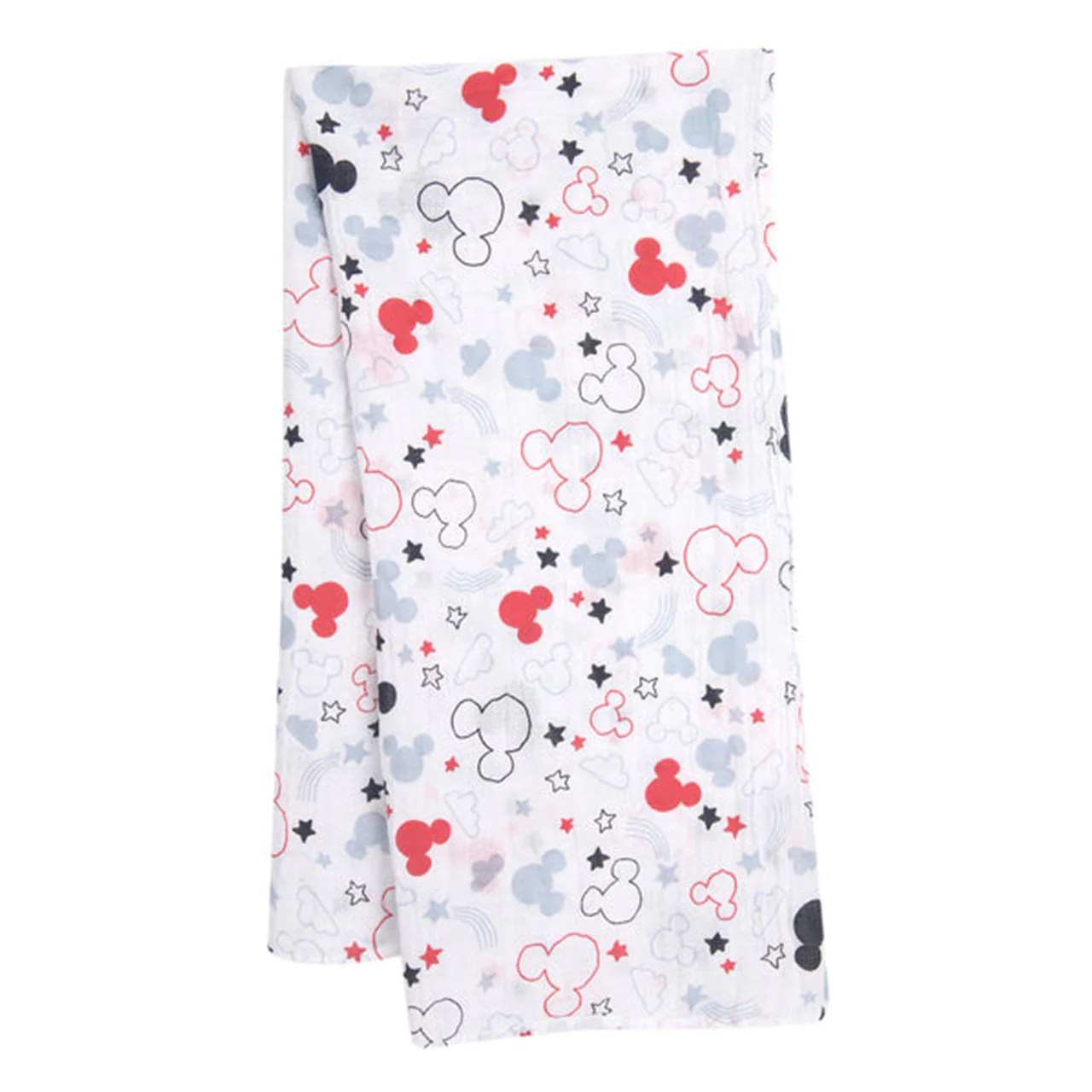 Lambs & Ivy Mickey Mouse Swaddle Blanket & Mini Plush - Image 5