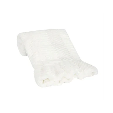 Lambs & Ivy Ruffled Lux Chevron Blanket - Image 2