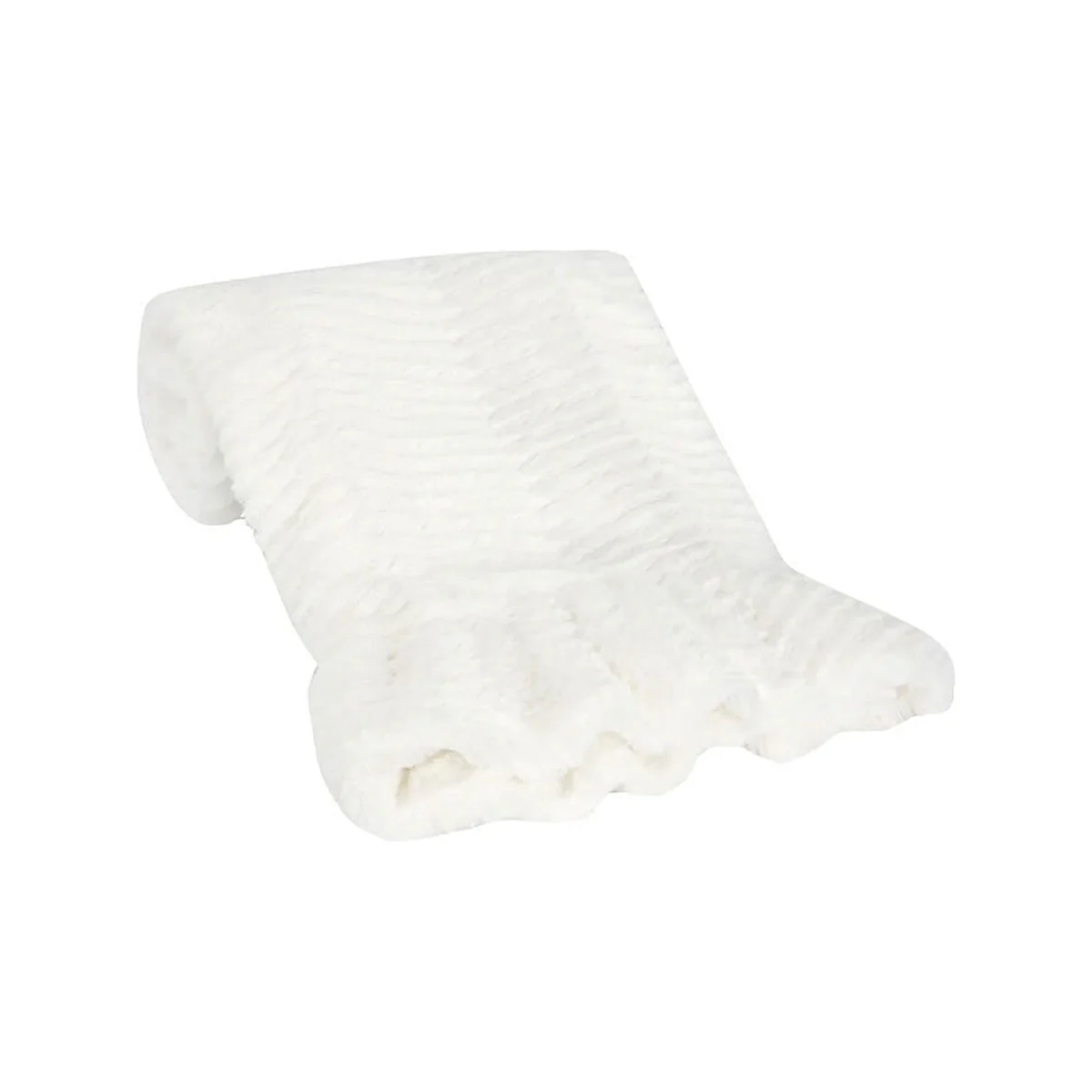 Lambs & Ivy Ruffled Lux Chevron Blanket - Image 5