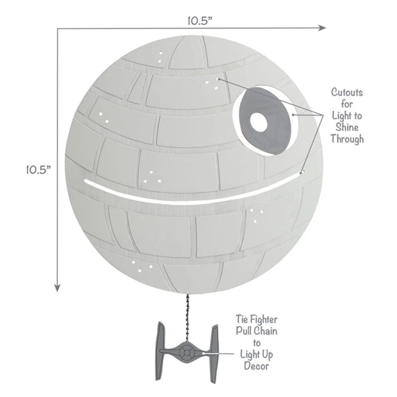 Lambs & Ivy Star Wars Millennium Falcon Light up Decor - Image 5