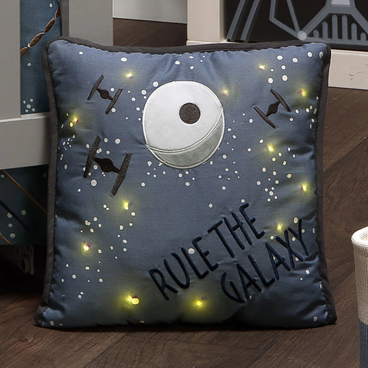 Lambs & Ivy Star Wars Millennium Falcon Light up Pillow- Galaxy - Image 5