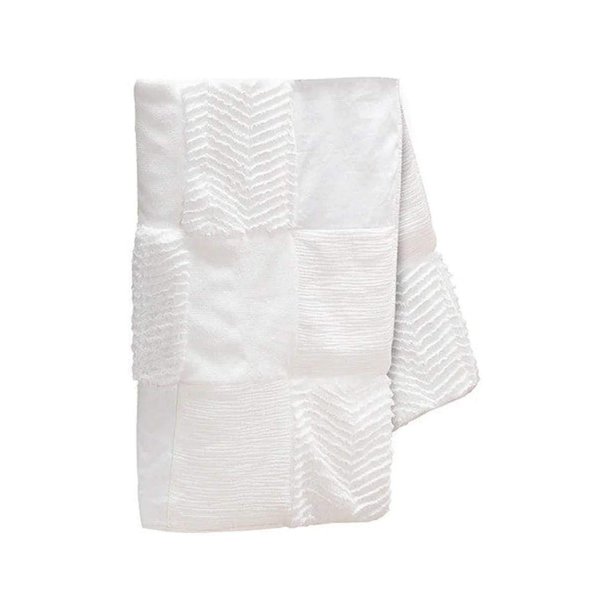 Lambs & Ivy White Patchwork Quilt - Image 2