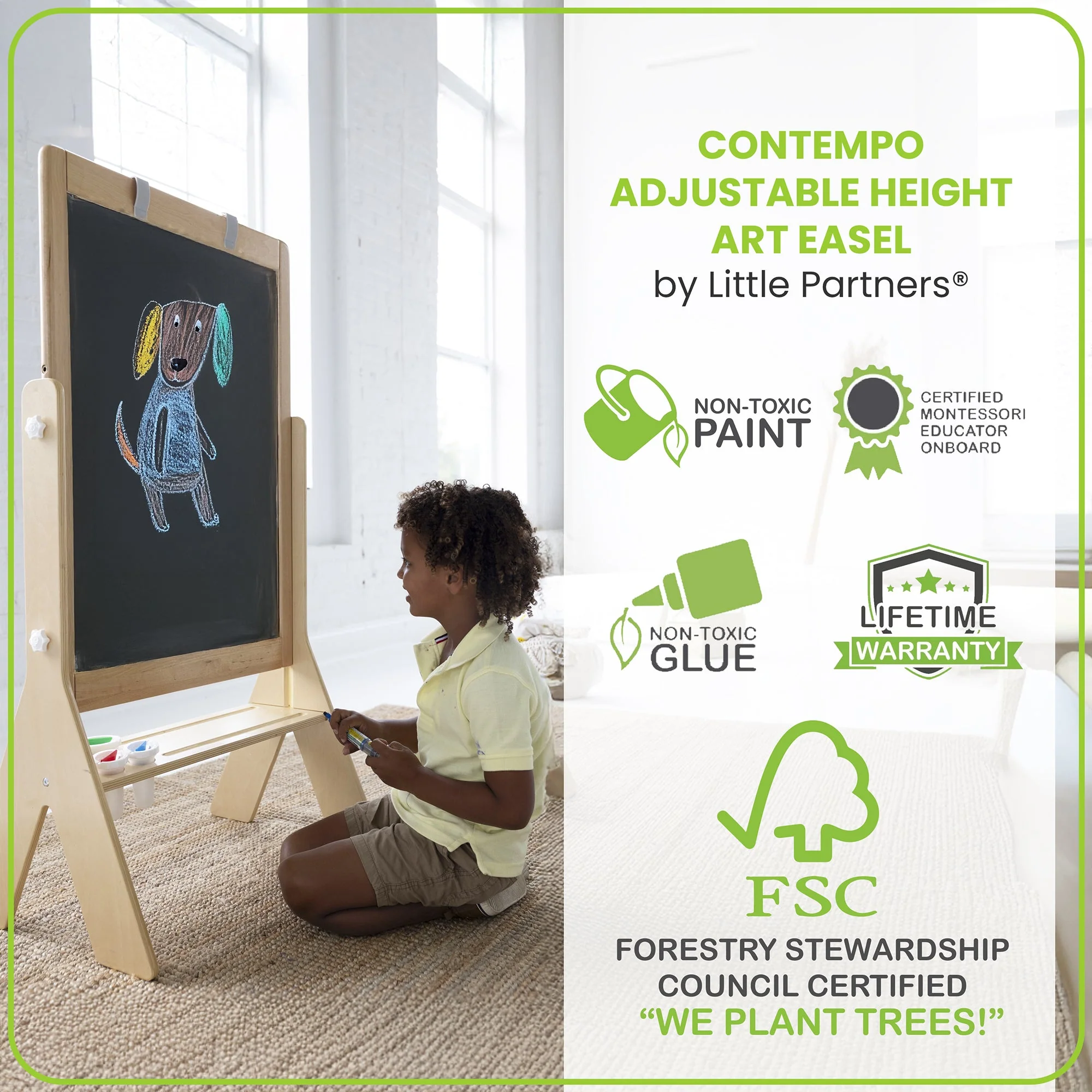 Little Partners Contempo Art Easel - Image 8