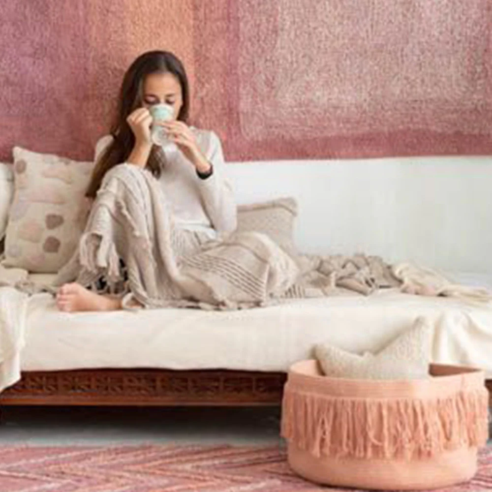 Lorena Canals Knitted Blanket Air Dune White - Image 4
