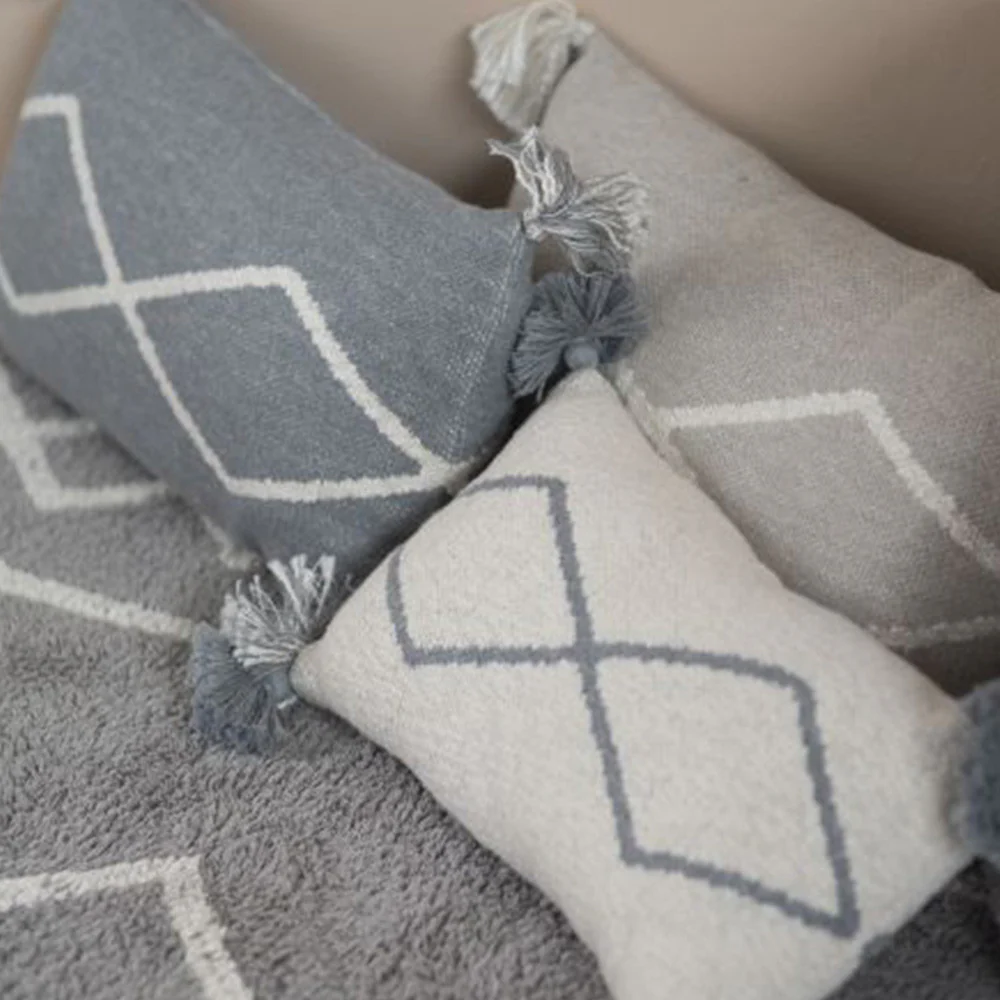 Lorena Canals Knitted Cushion Oasis Soft Linen - Image 3