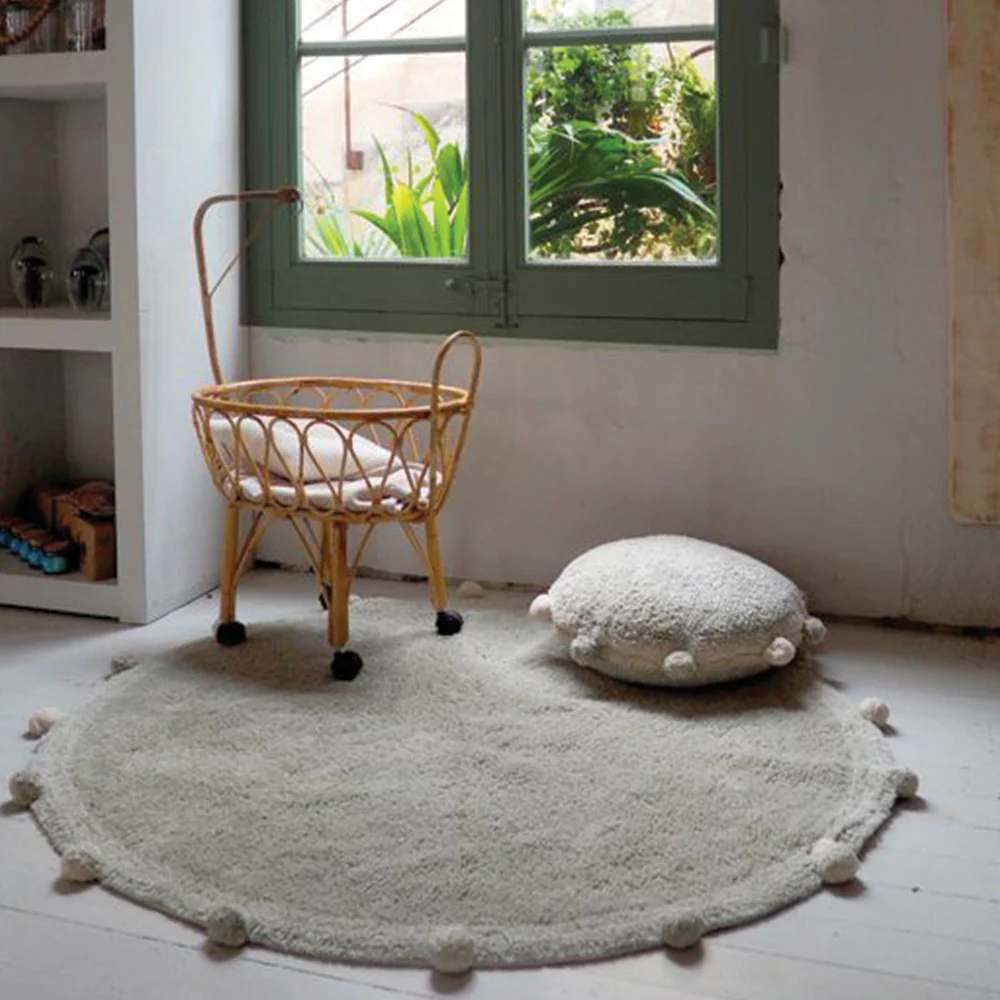 Lorena Canals Washable Rug Bubbly Olive - Natural - Image 4