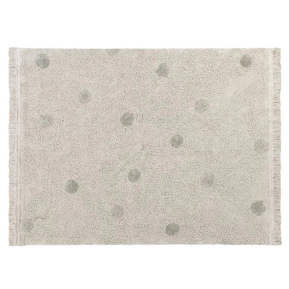 Lorena Canals Washable Rug Hippy Dots Natural - Olive