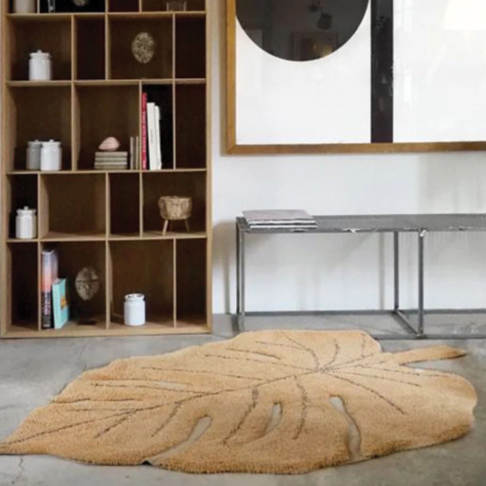 Lorena Canals Washable Rug Monstera Honey - Image 3