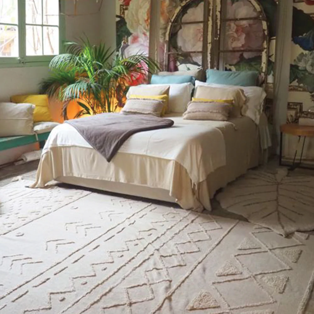 Lorena Canals Washable Rug Monstera Natural - Image 3
