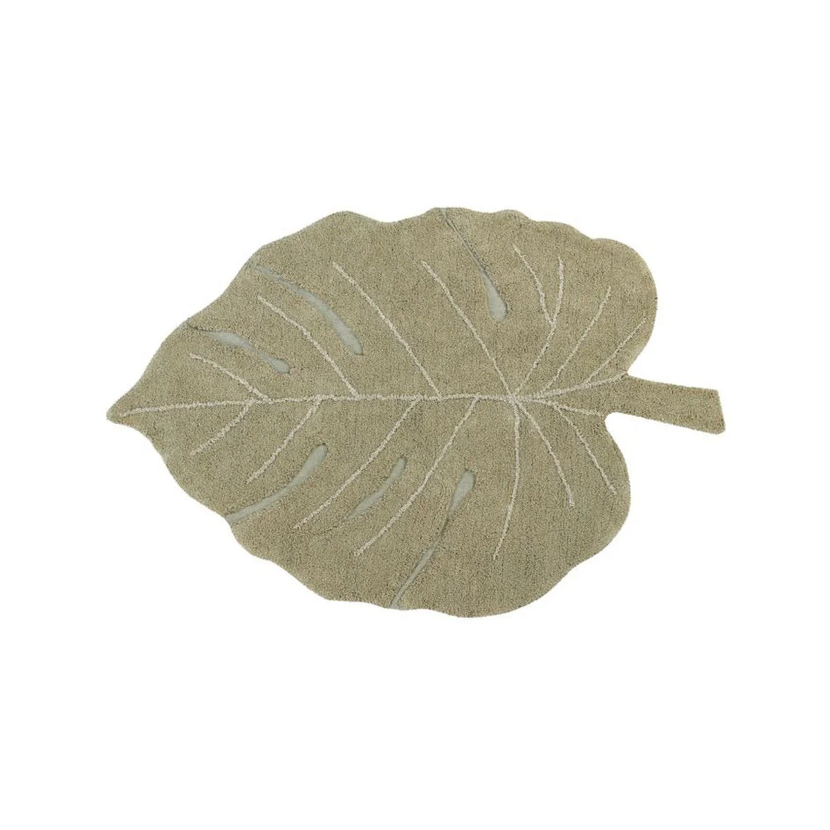 Lorena Canals Washable Rug Monstera Olive - Image 5