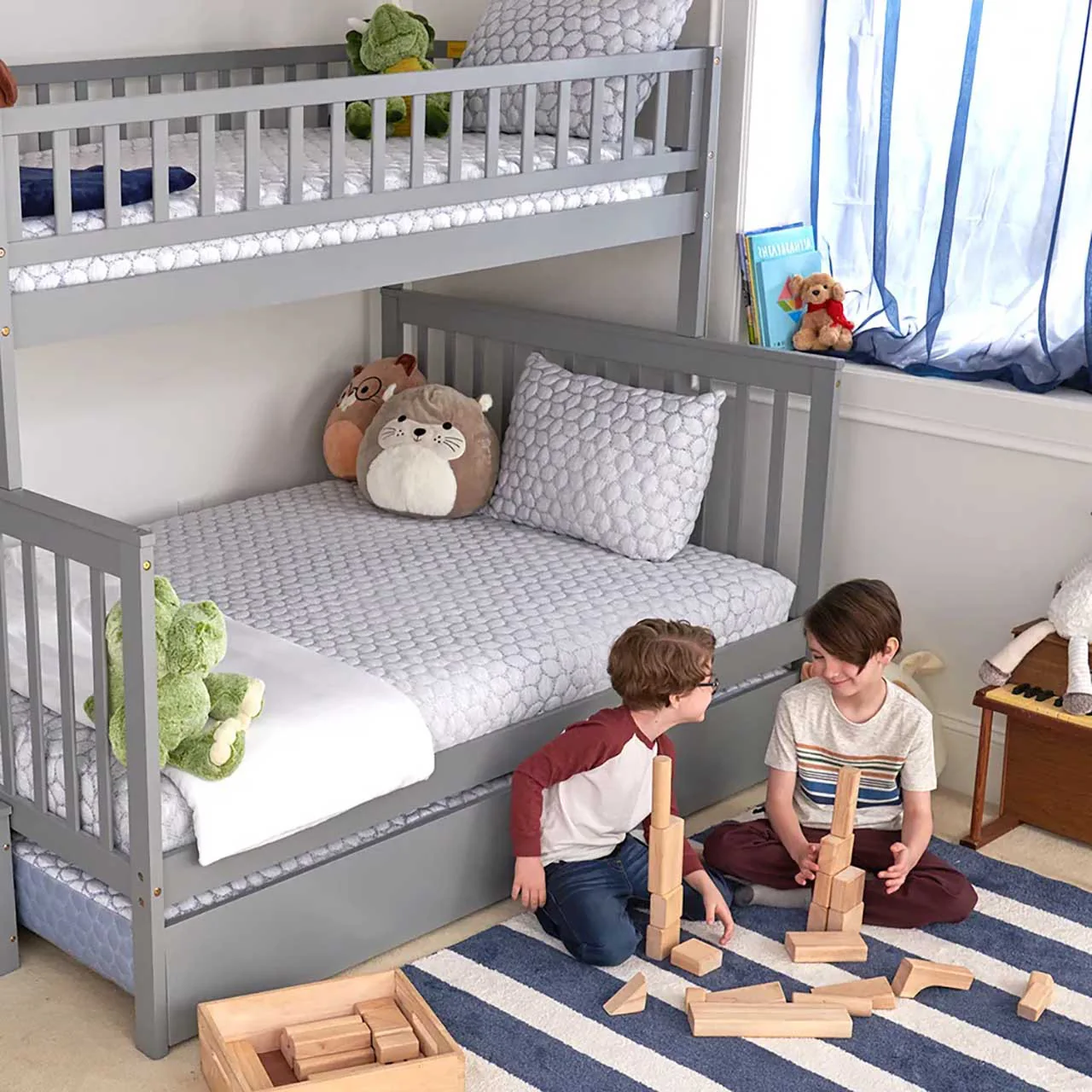 Lullaby Earth Full DREAM EASY Kids Mattress - Blue Leaf - Image 2