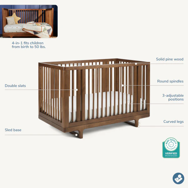 Maxi Cosi Embraced Forms 4-in-1 Convertible Crib - Image 6