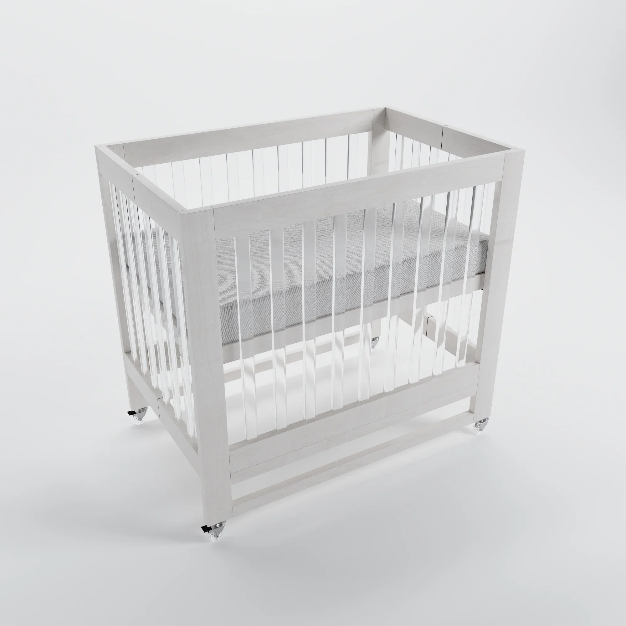 Melo Caress Foldable Crib- Standard Mini Crib Size - Image 3
