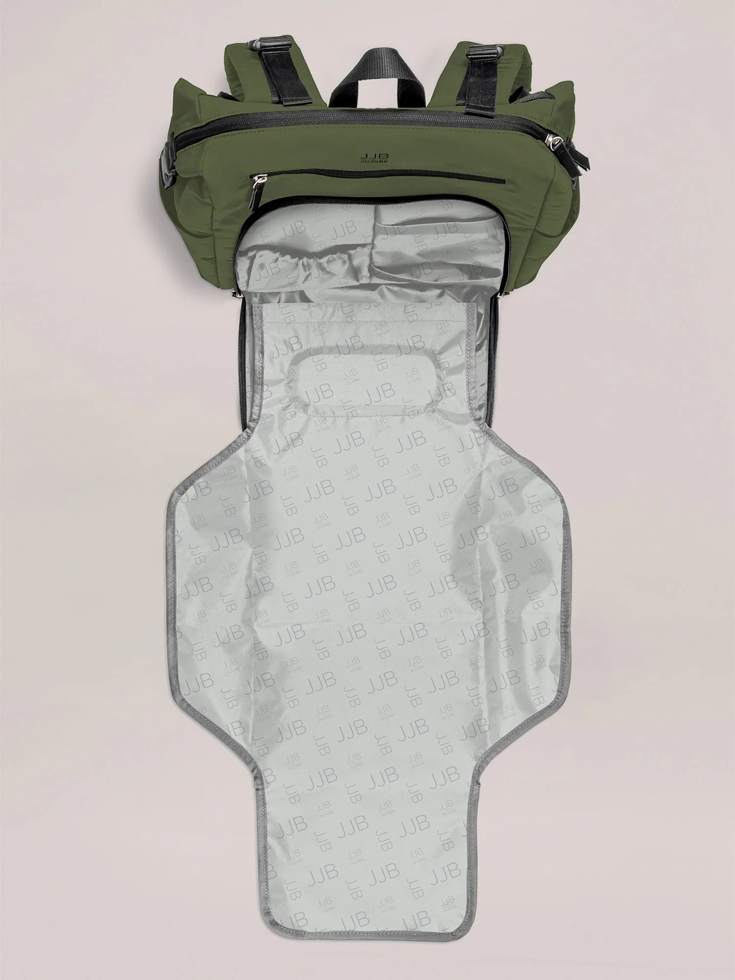 JuJuBe Modern Backpack Diaper Bag - Olive - Image 2
