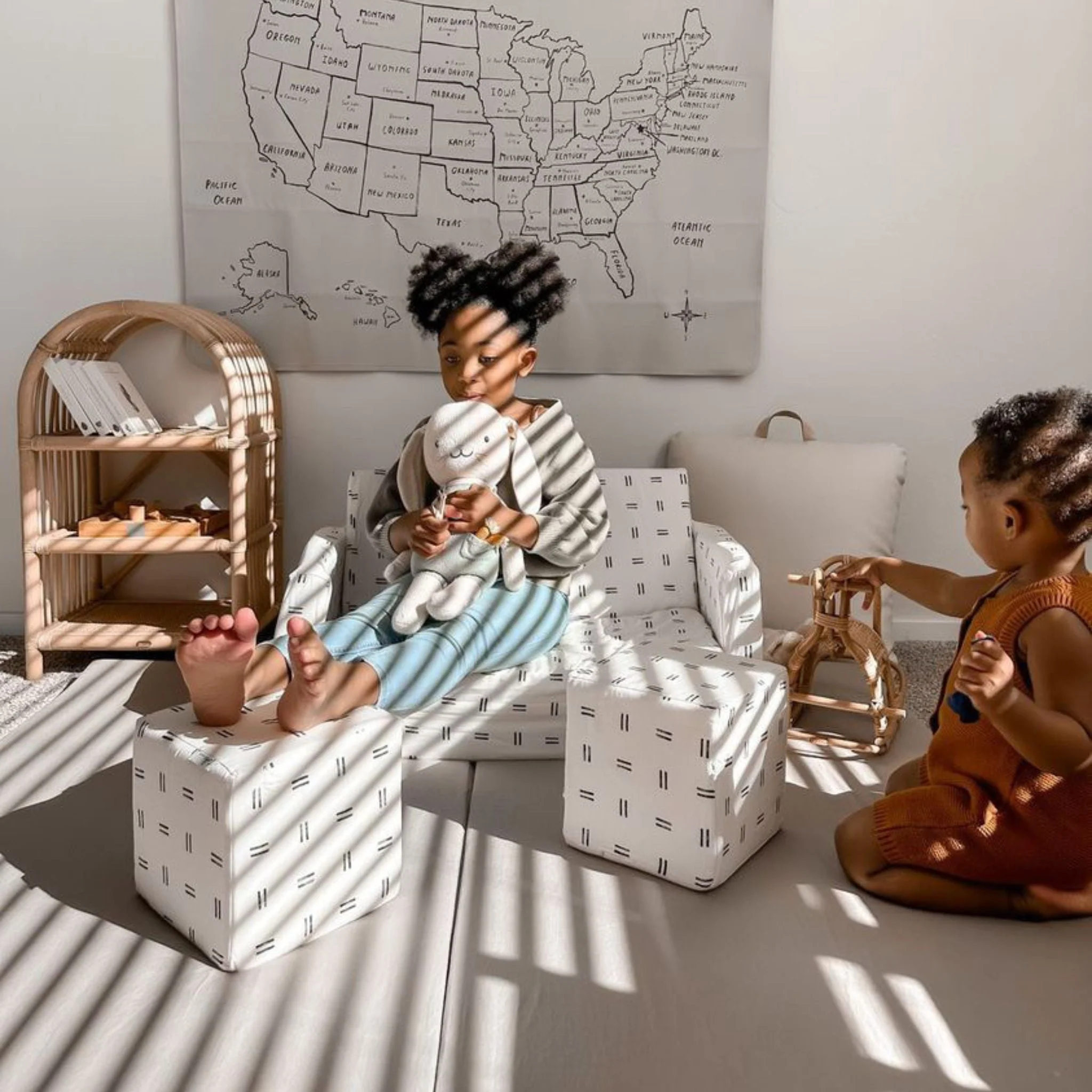 Toki Kids Mudcloth Play Couch - Image 5