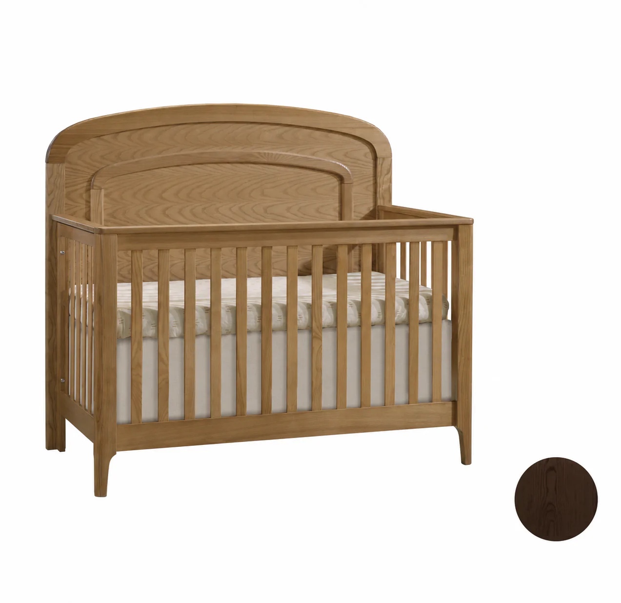 Natart Palo ''5-in-1'' Convertible Crib with Arched Molding (w/out rails) - Image 5
