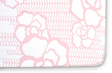 Oilo Capri Jersey Crib Sheet- Blush - Image 2