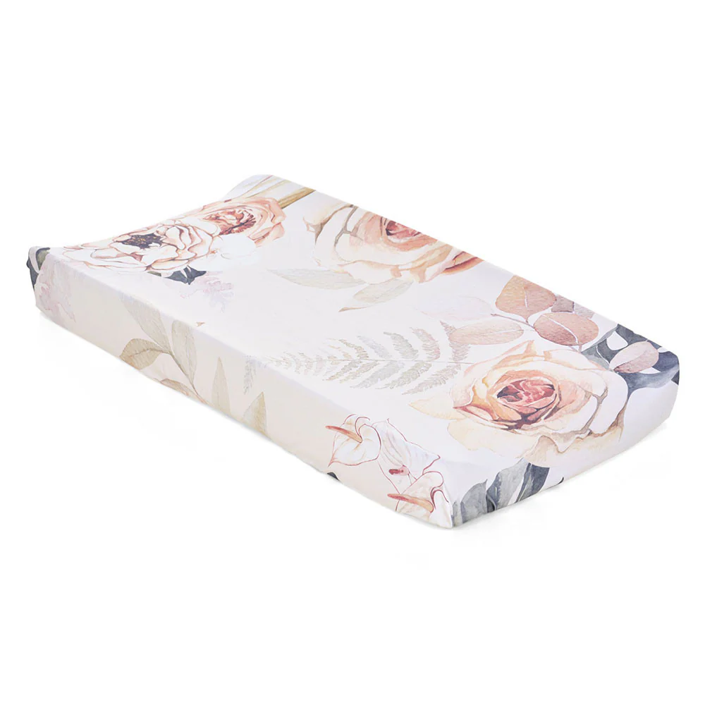 Oilo Vintage bloom Jersey Changing Pad Cover