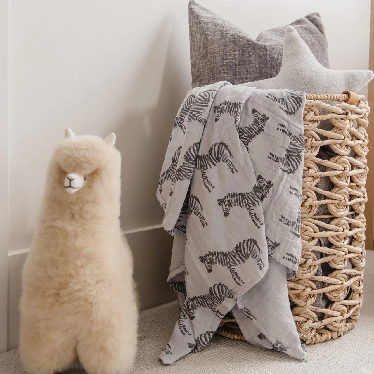 Oilo Zebra Swaddle Blanket - Image 3