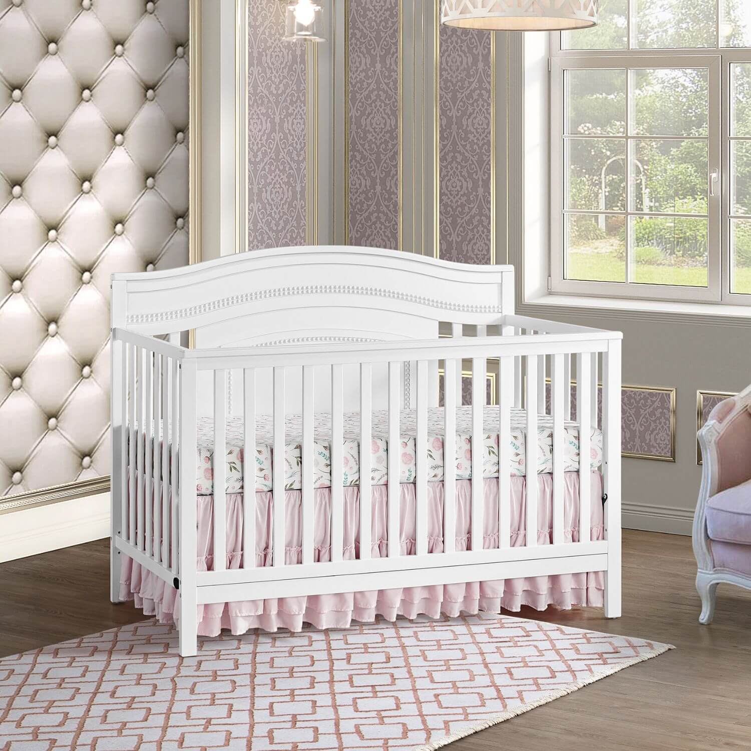 Oxford Baby Briella Toddler Bed Guard Rail - White - Image 4