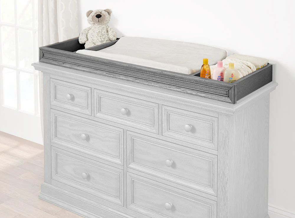 Oxford Baby Glenbrook Collection Changer Topper in Graphite Gray - Image 3