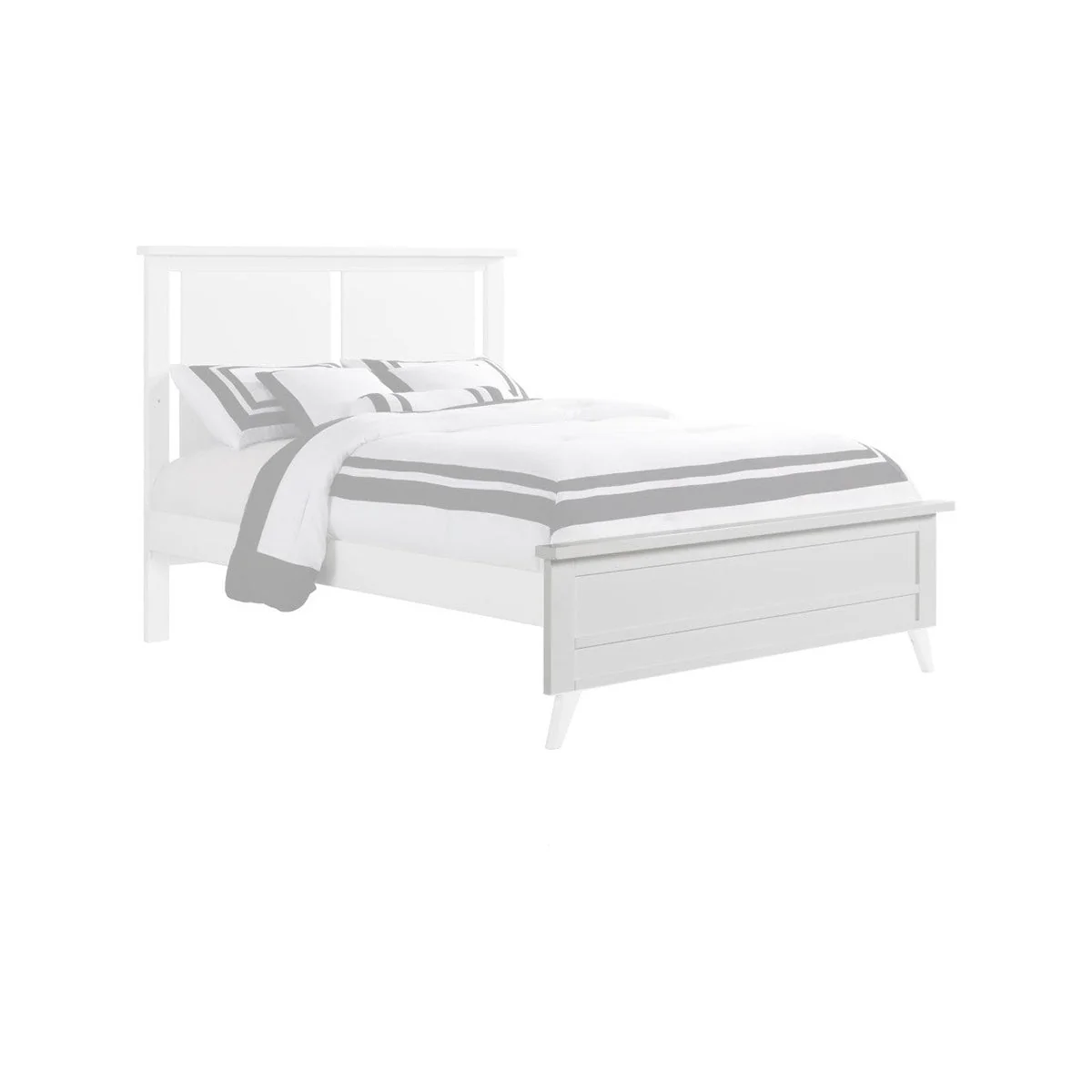 Oxford Baby Holland Low Profile Footboard in White - Image 3