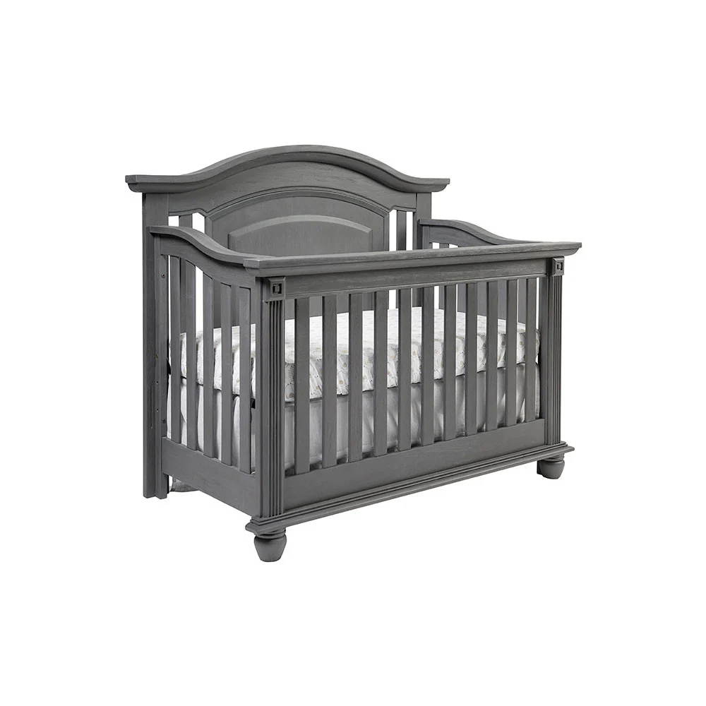 Oxford Baby London Lane 2 Piece Nursery Set - Crib & Chifferobe in Arctic Gray - Image 4