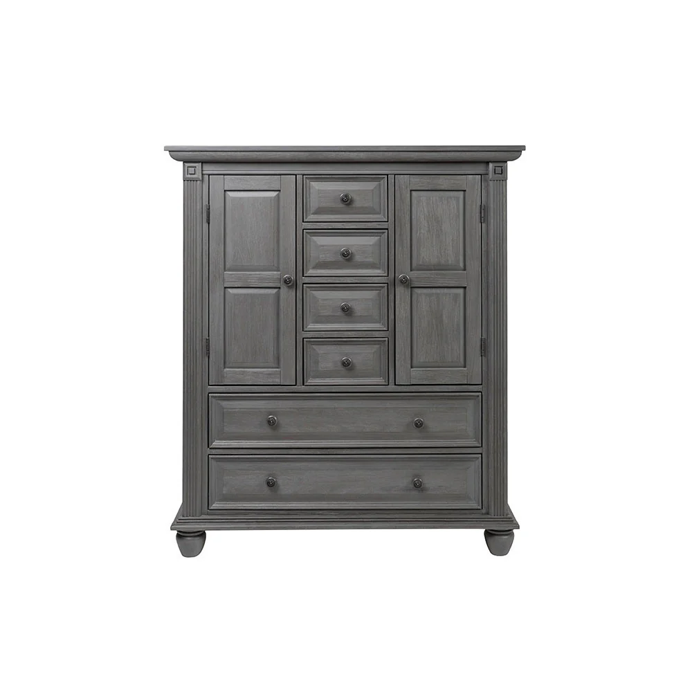 Oxford Baby London Lane 2 Piece Nursery Set - Crib & Chifferobe in Arctic Gray - Image 5