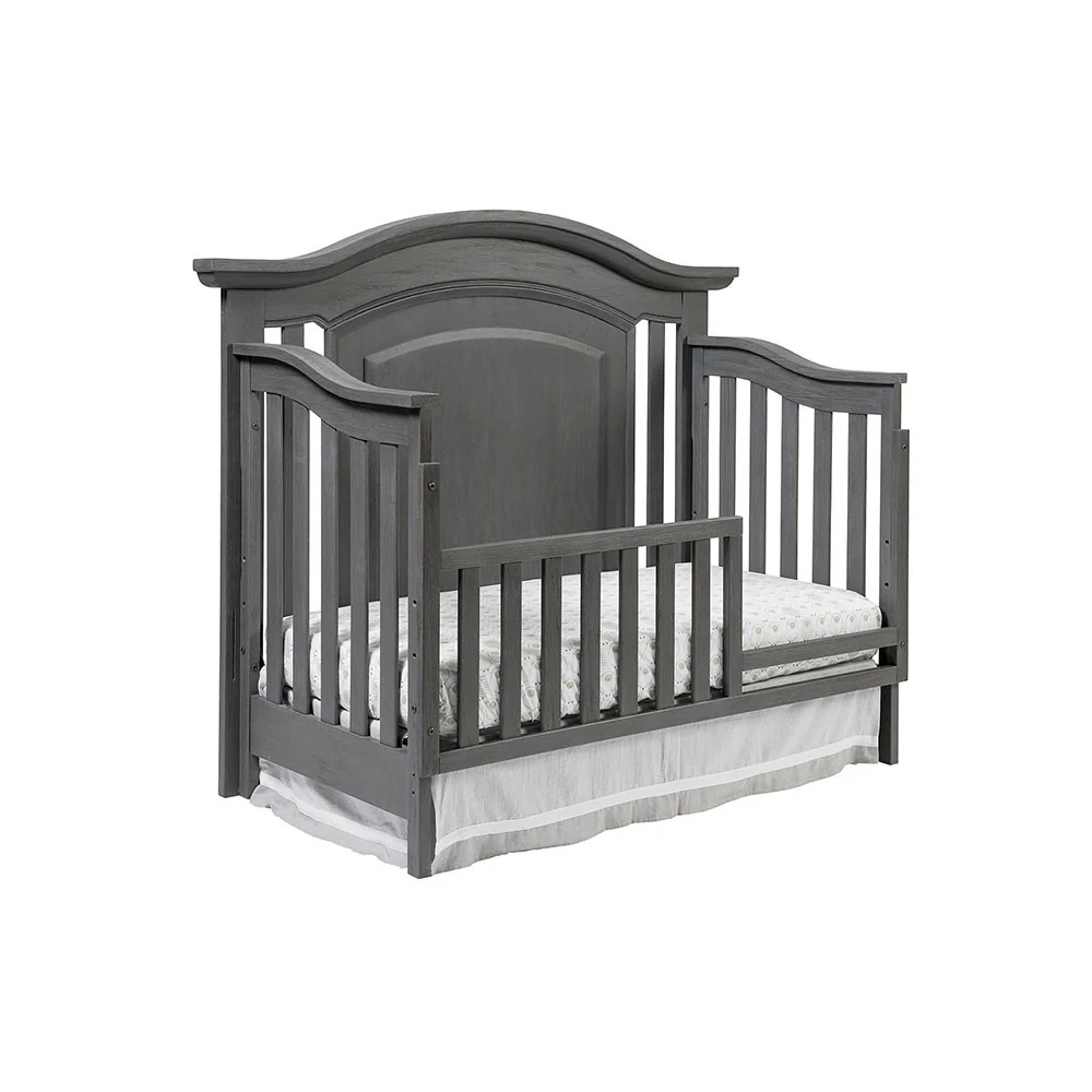 Oxford Baby London Lane 2 Piece Nursery Set - Crib & Chifferobe in Arctic Gray - Image 6