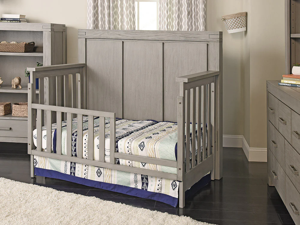 Oxford Baby Piermont Collection Convertible Crib in Rustic Stonington Gray - Image 4