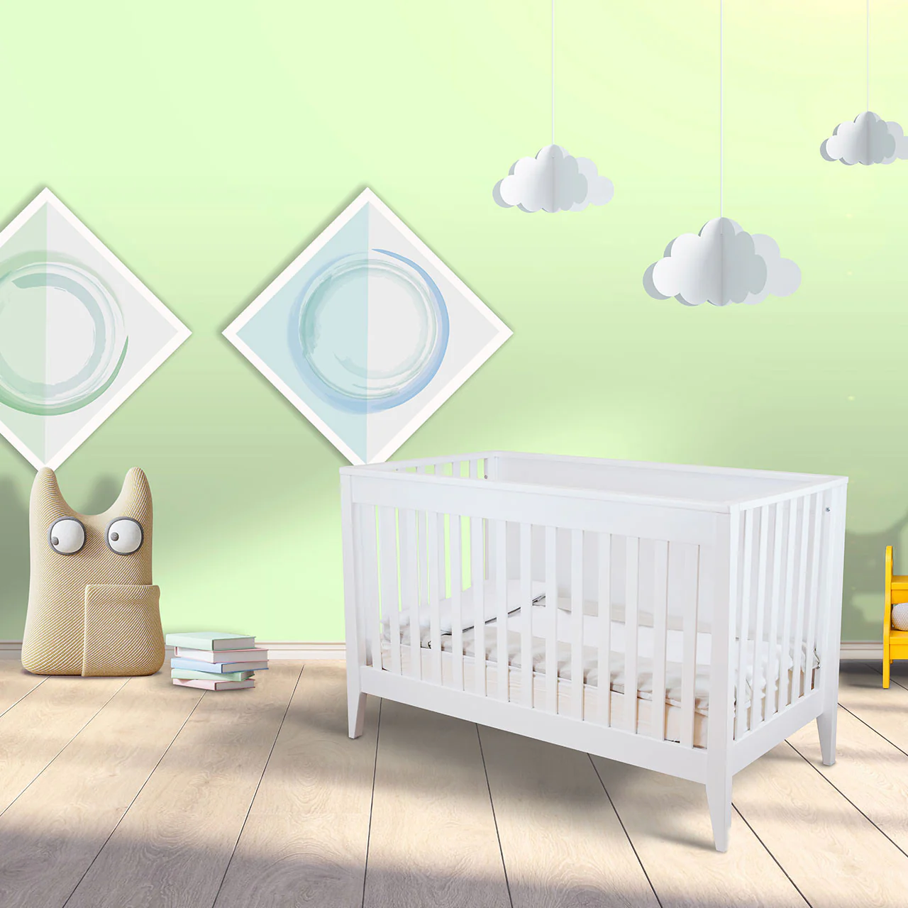 Pali Botticelli Convertible Crib in White - Image 5