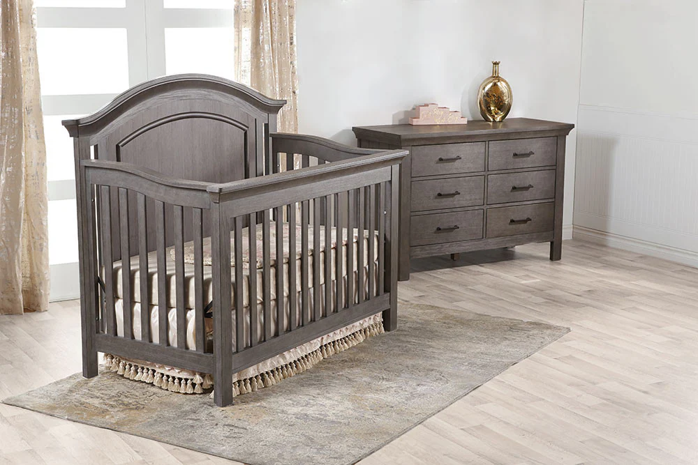 Pali Como Convertible Crib in Distressed Granite - Image 3