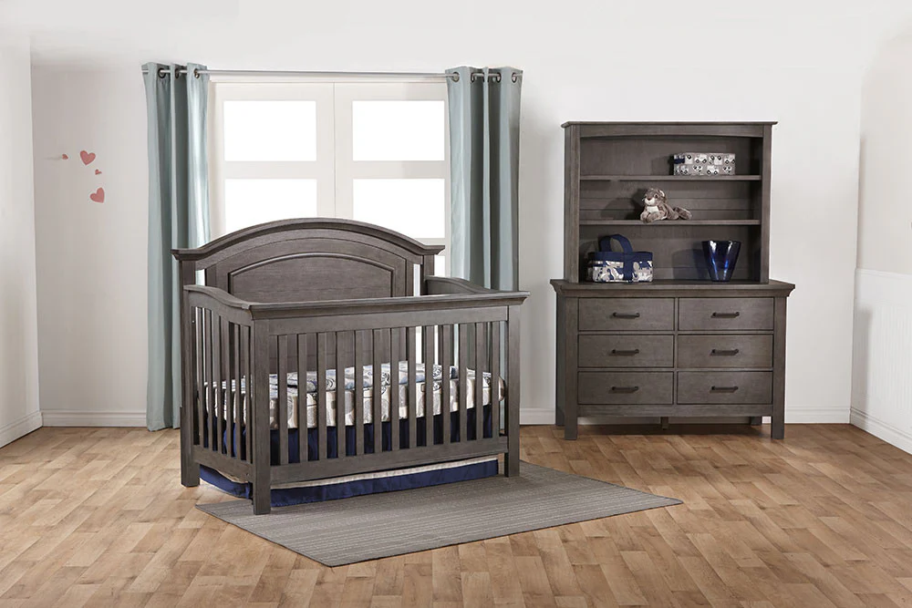 Pali Como Convertible Crib in Distressed Granite - Image 4