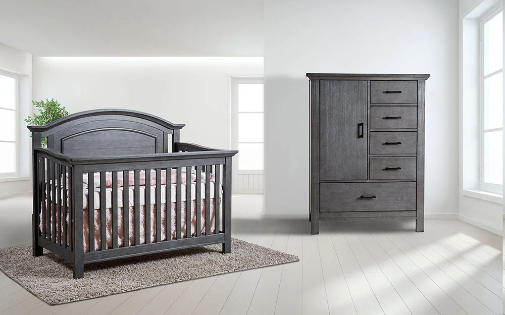 Pali Como Convertible Crib in Distressed Granite - Image 5