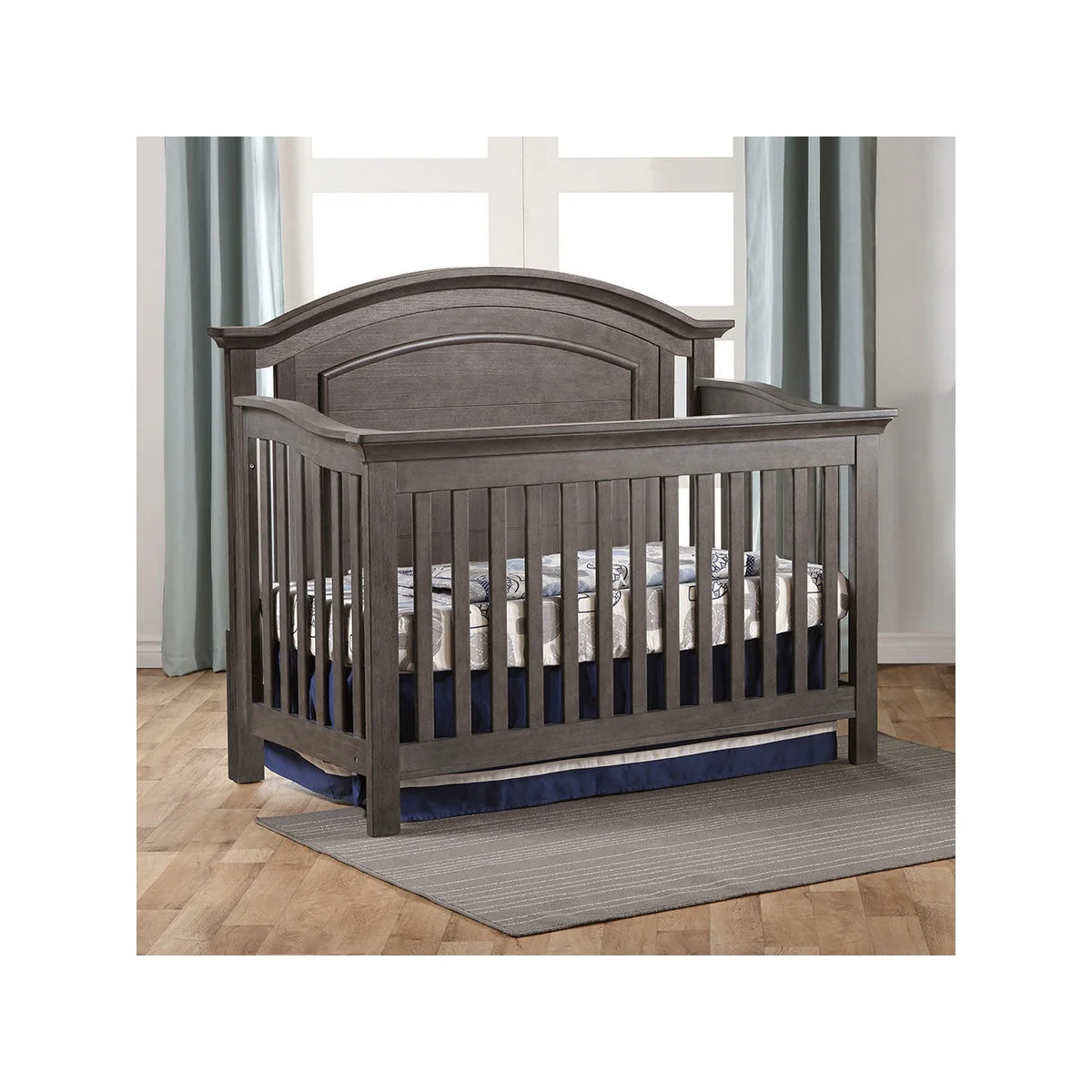 Pali Como Convertible Crib in Distressed Granite - Image 6
