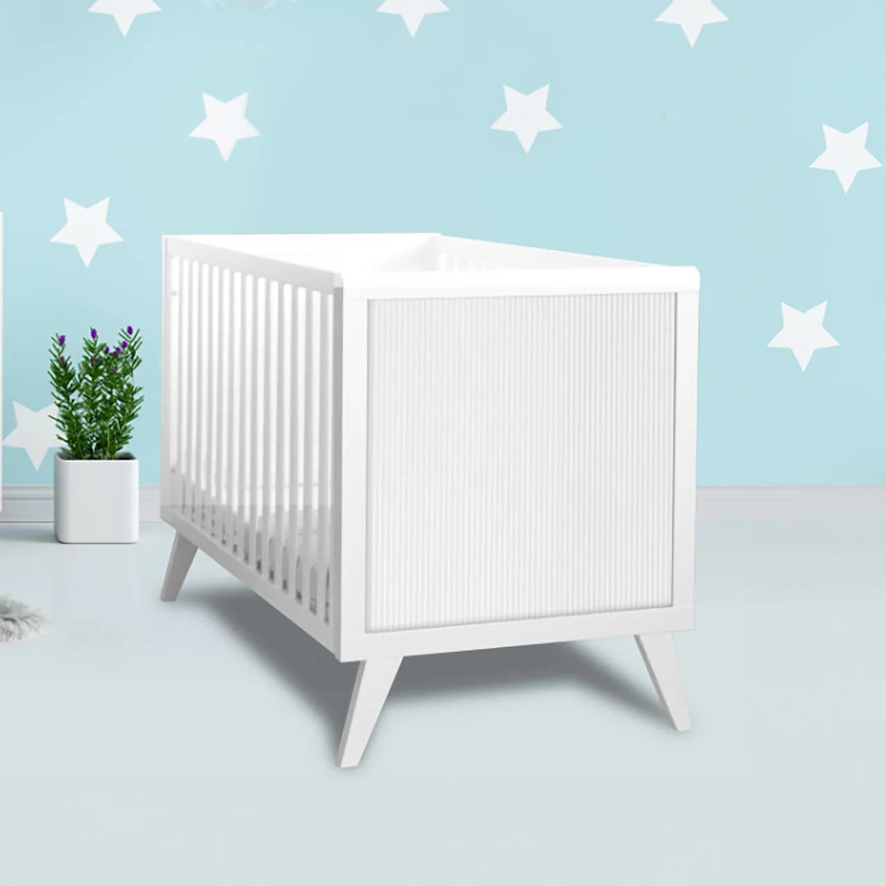 Pali Milano Deluxe Classico Crib White - Image 4