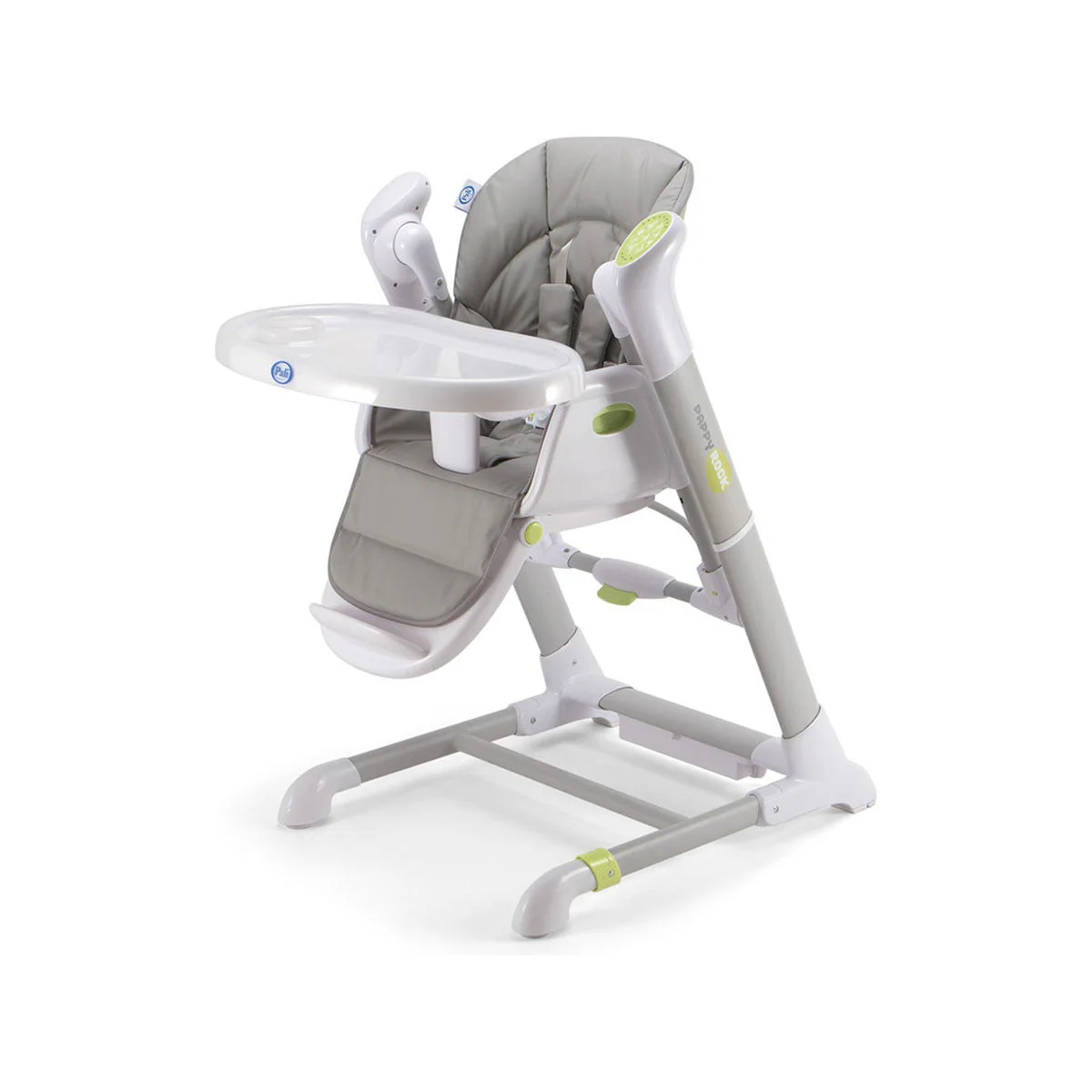 Pali Pappy Rock High Chair and Swing in Pearl Gray - Image 11