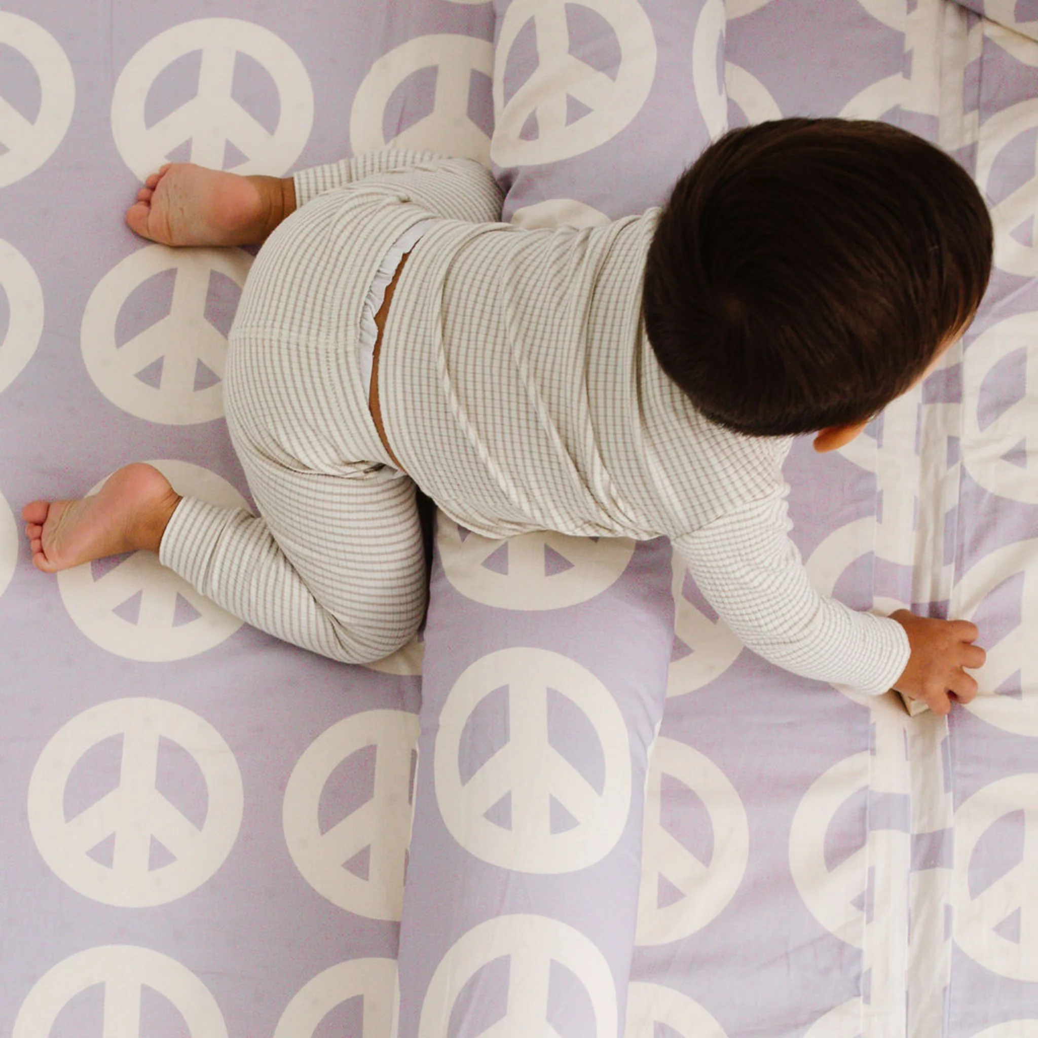Toki Kids Peace Sign Organic Cotton Mat - Image 7