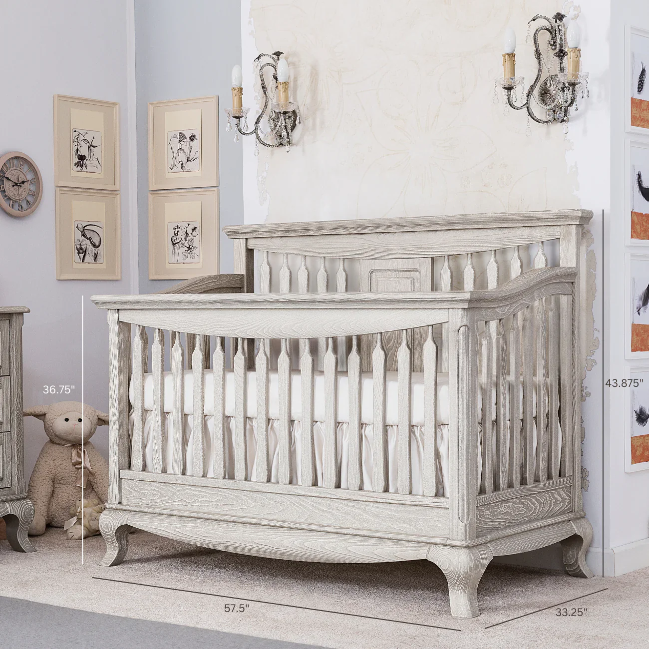 Romina Antonio Convertible Crib / Solid Panel - Image 3