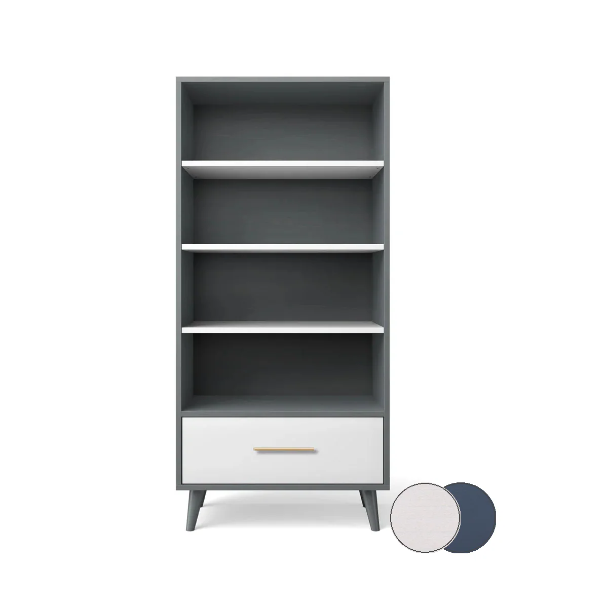 Romina New York Bookcase - Image 166