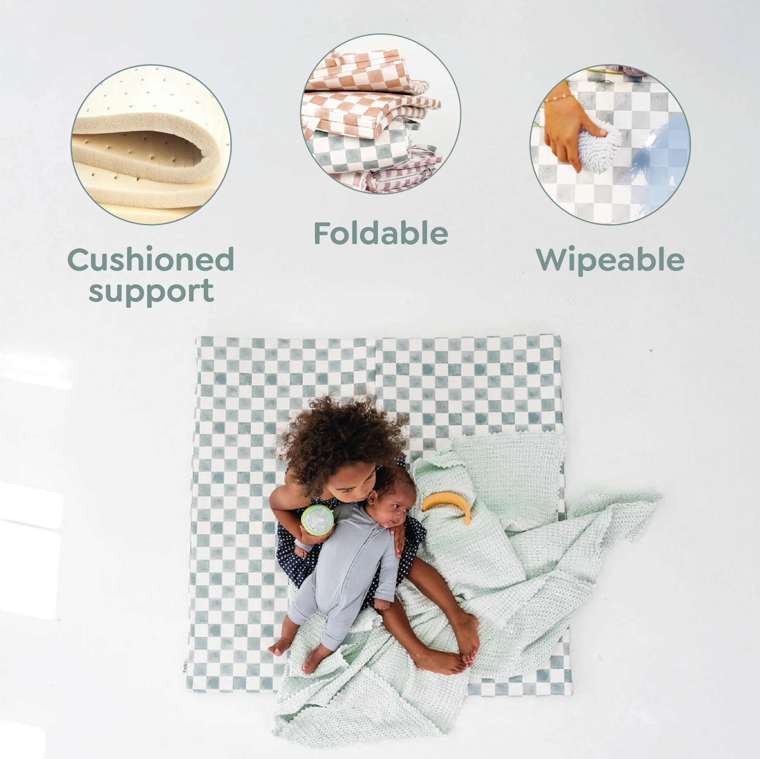 Toki Kids Sand Vegan Leather Mat - Image 12