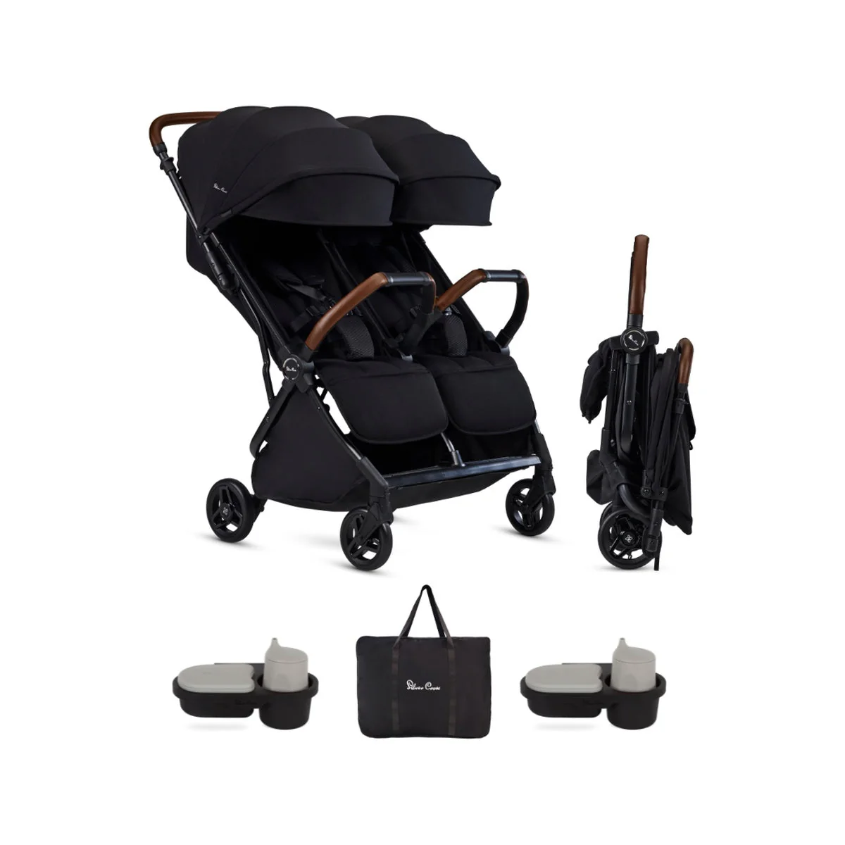Silver Cross Jet Double Stroller Accessory Bundle - Black - Image 4
