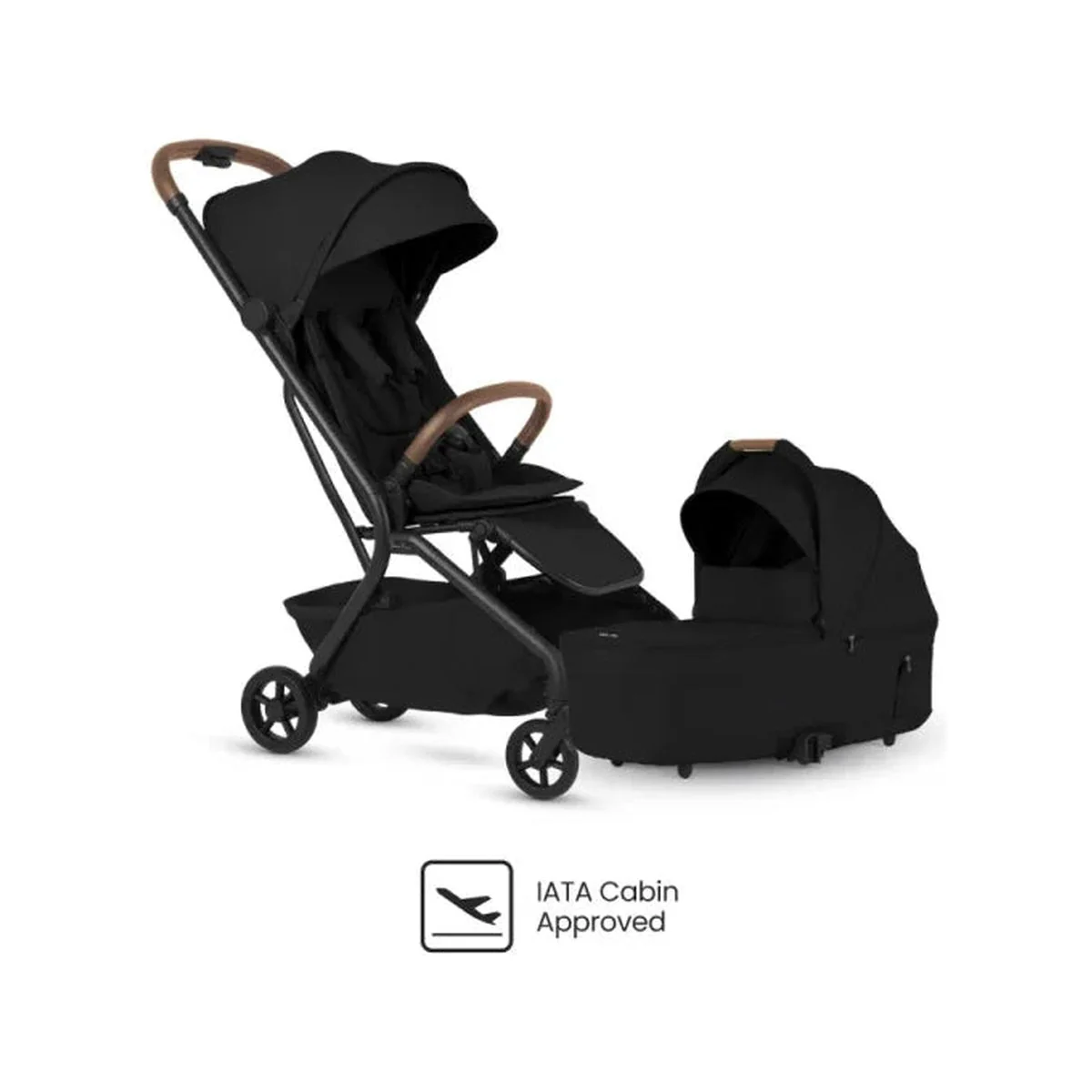 Silver Cross Nia Compact Stroller + Folding Bassinet Bundle - Image 7