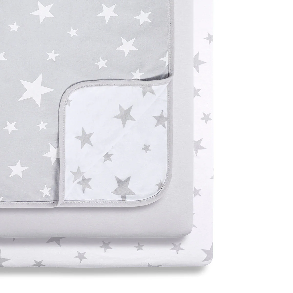 Snuz 3pc. Bassinet Bedding Set - Grey Star