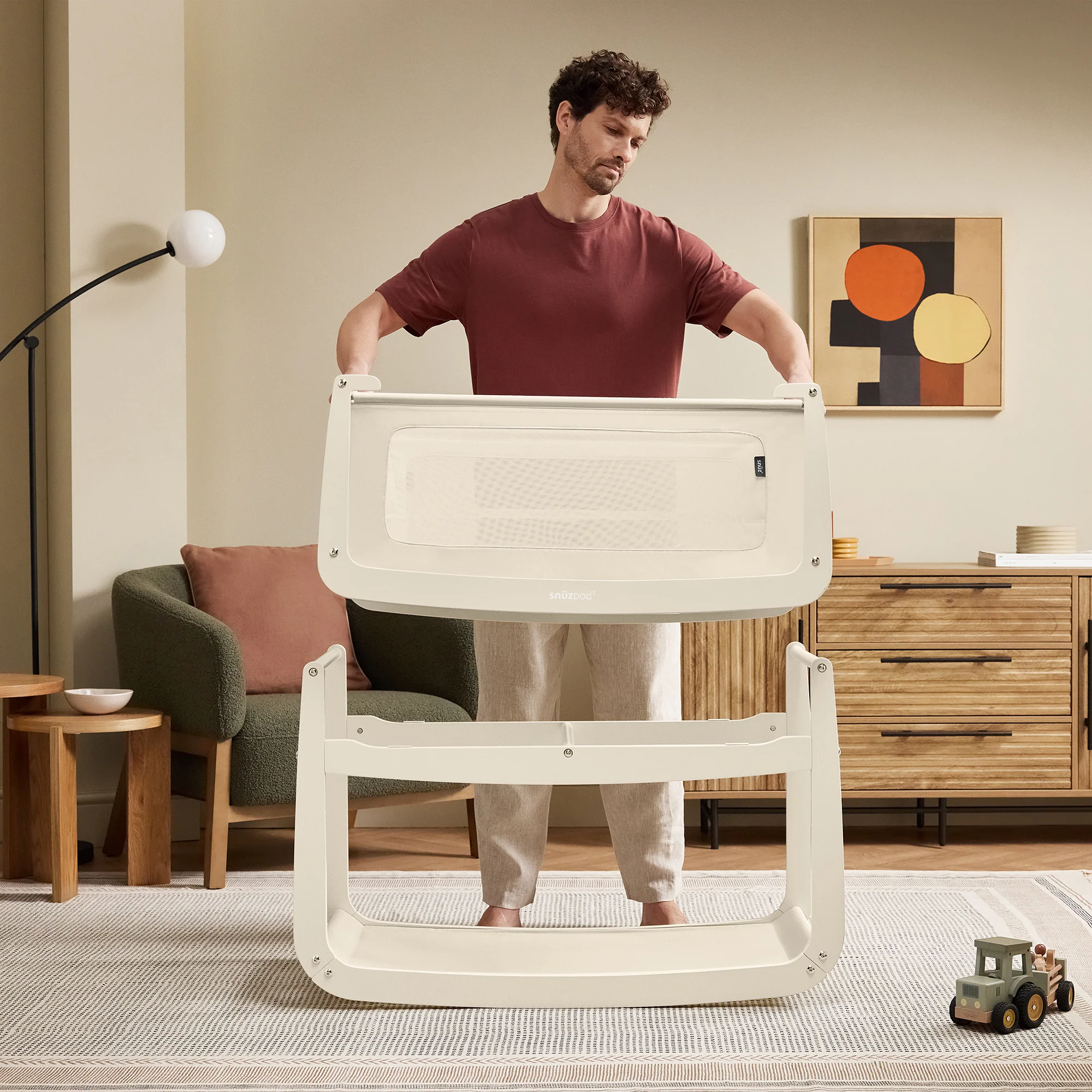 Snuz SnuzPod5 Bedside Bassinet - Cashmere - Image 8